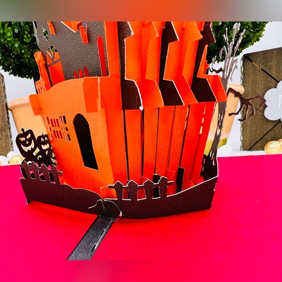 Haunted House Pop Up Card 3D Handmade - Picture 8 of 15